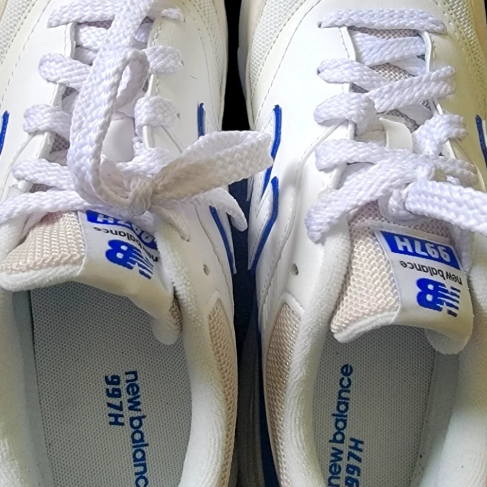 Men/Big Kid Size 7 Moonbeam/Team Royal New Balance 997H. New Without Tags/Box